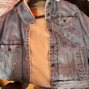 Levi fur jean jacket